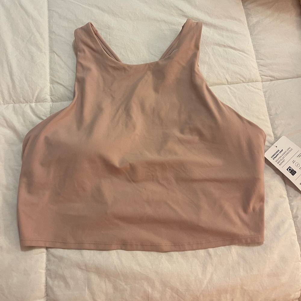 Athleta NWT conscious strappy crop sports bra in size L